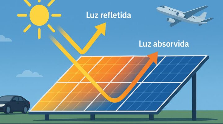O que é luminância em superfícies fotovoltaicas?