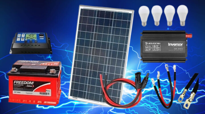 Melhor Gerador de Energia Solar: Kit 60wp gera até 160wh/dia